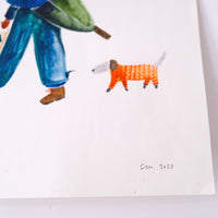 Originalillustration Dezember Elsi