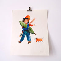 Originalillustration Dezember Elsi