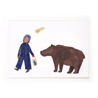 Postkarte Elsi und der Bär