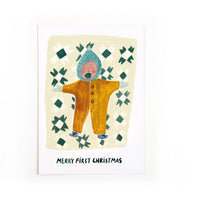 Postkarte Merry first Christmas