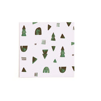 Quadratische Postkarte Abstract Christmas