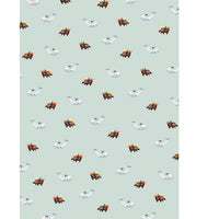 3 Bögen Geschenkpapier Baby