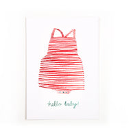 Postkarte Hello Baby