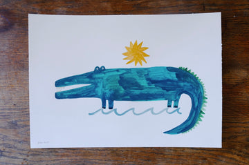Originalillustration Crap Nap Paintings - Croco Loco