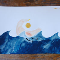 Originalillustration Crap Nap Paintings - Schwanenmeer