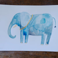 Originalillustration Crap Nap Paintings - Elli Elefant