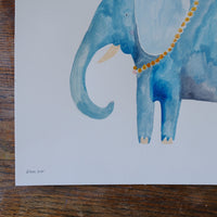 Originalillustration Crap Nap Paintings - Elli Elefant