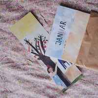 Monatskarten Lila Lämmchen x Gretas Schwester