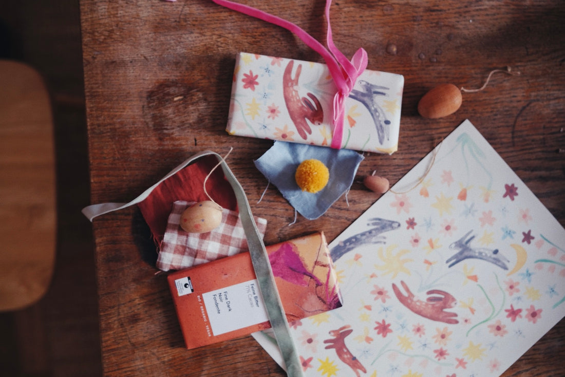 Bastelvorlage Geschenkpapier Ostern [Download/Printable]