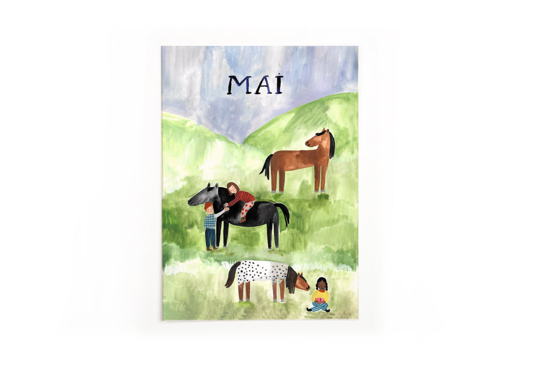 Monatskarten Lila Lämmchen x Gretas Schwester