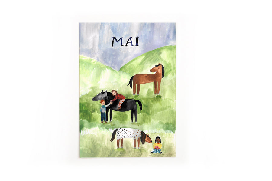 Monatskarten Lila Lämmchen x Gretas Schwester