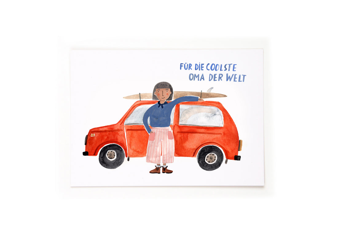 Postkarte Für Oma