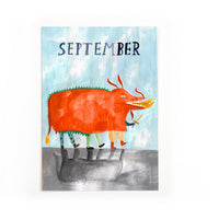 Monatskarten Lila Lämmchen x Gretas Schwester