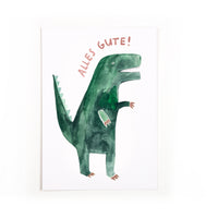 Postkarte Alles Gute T-Rex