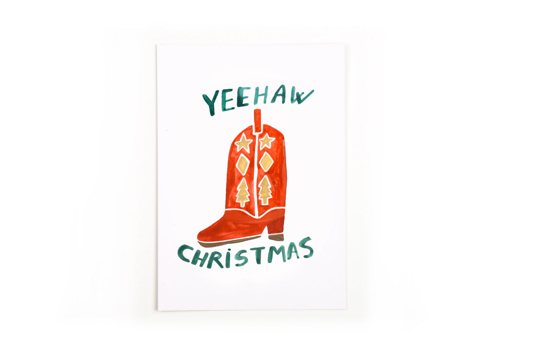 Postkarte YEEHAW Christmas