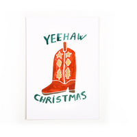 Postkarte YEEHAW Christmas