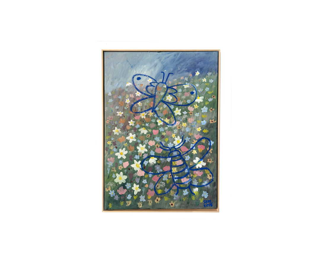 Originalillustration - No Bees no meadow
